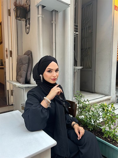Siyah Premium Çapraz Boneşal