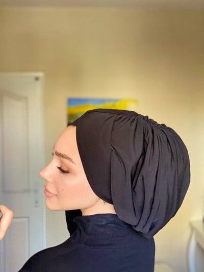 Siyah Salaş Çapraz Bone