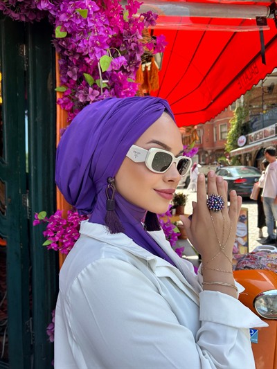Violet Salaş Düğüm Bone
