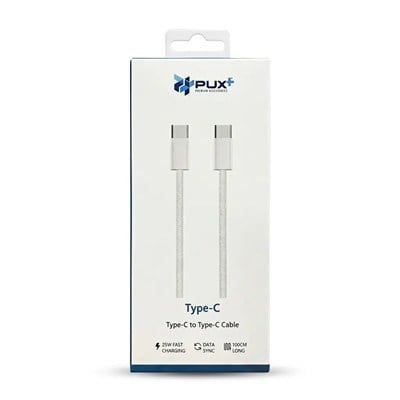 KABLO - TYPE-C - TYPE-C TO TYPE-C CABLE - 25 W FAST CHARCING  - 100 CM