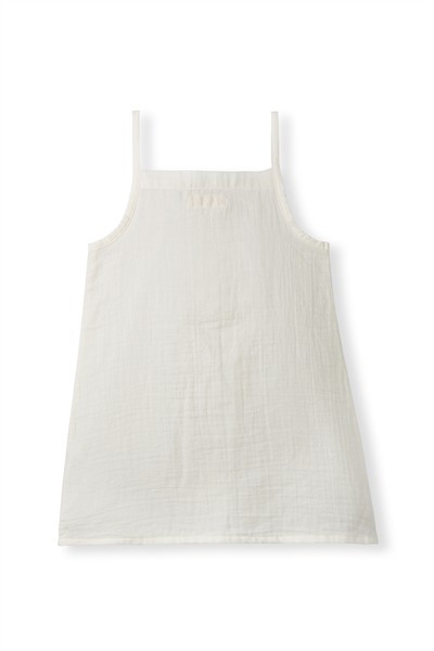 Ekru Müslin Askılı Elbise