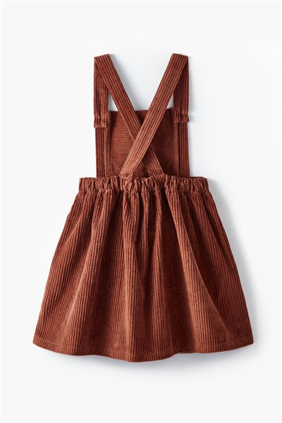 Kahverengi Kadife Elbise