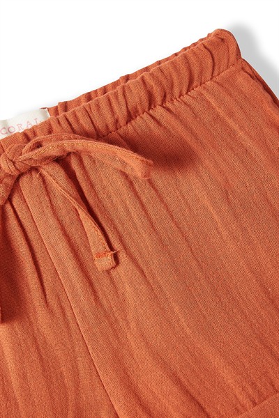 Kiremit Müslin Şort