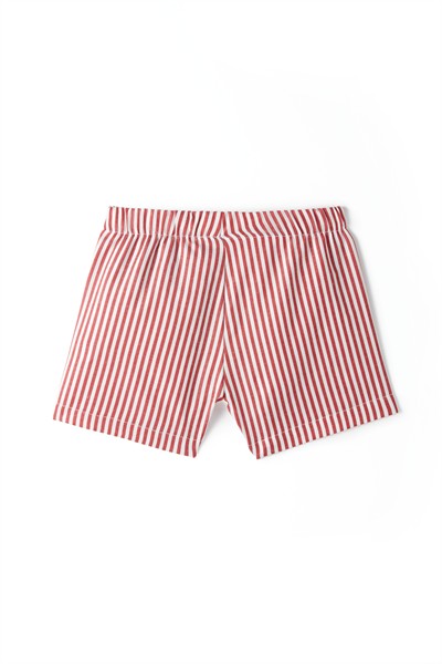 Kırmızı Çizgili Şort