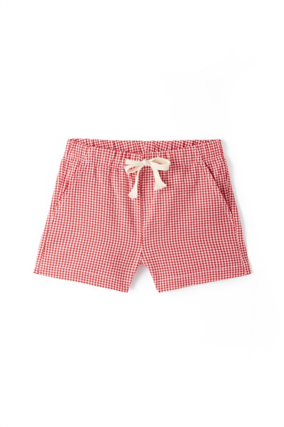 Kırmızı Pötikareli Şort