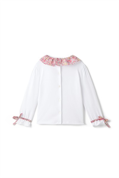 Pembe Liberty Yakalı Bluz