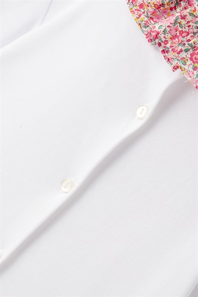 Pembe Liberty Yakalı Bluz