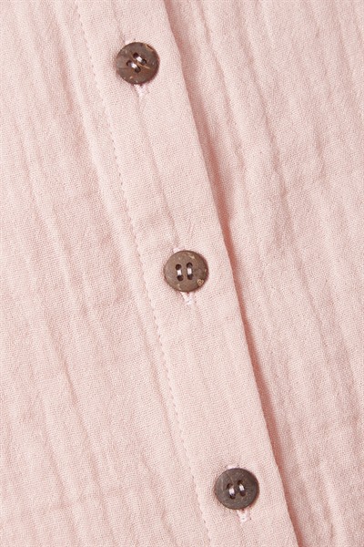 Pembe Müslin Askılı Elbise