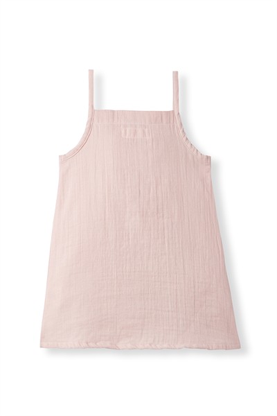 Pembe Müslin Askılı Elbise