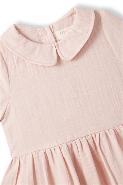 Pembe Müslin Elbise