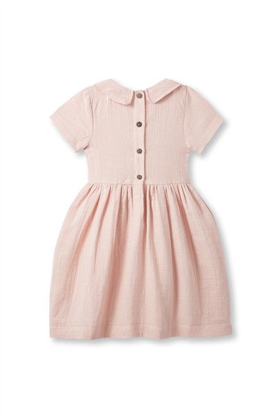 Pembe Müslin Elbise