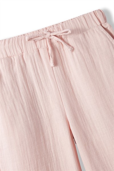 Pembe Müslin Pantolon