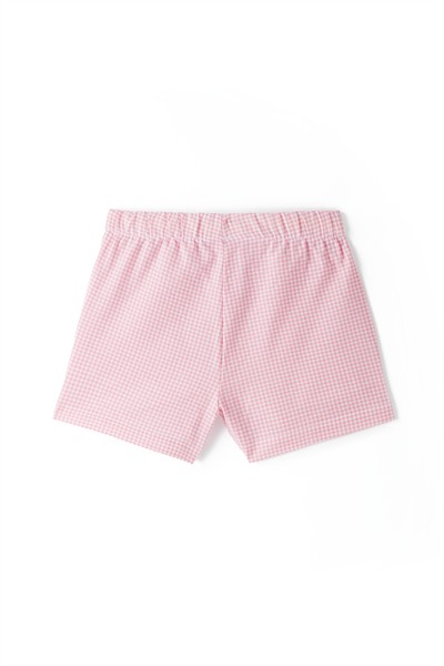 Pembe Pötikareli Şort