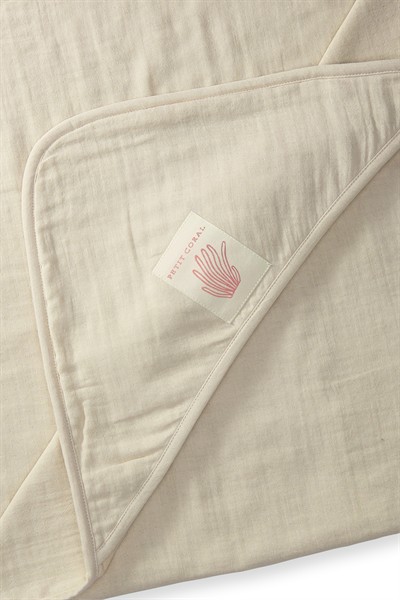 Taş Rengi Müslin Bebek Havlu