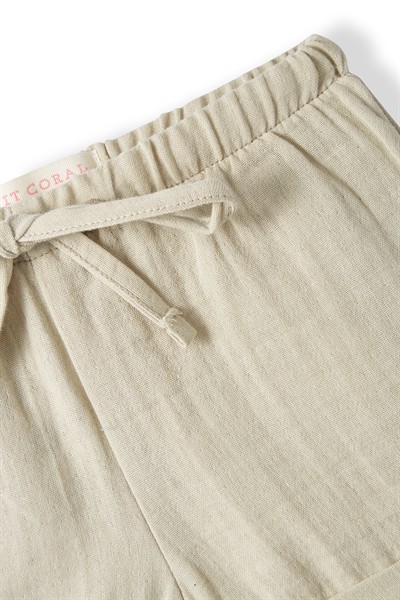 Taş Rengi Müslin Şort