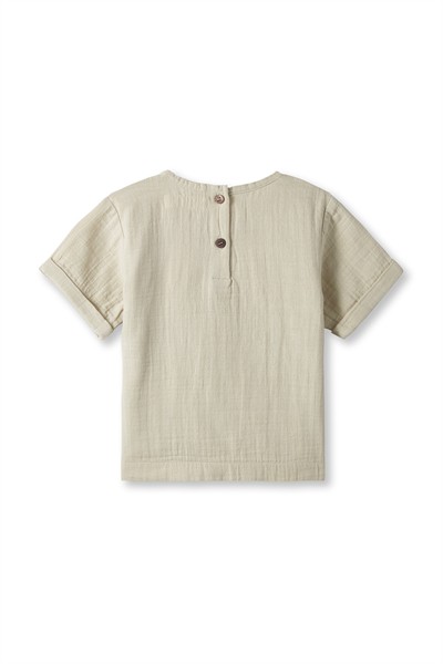 Taş Rengi Müslin Tişört