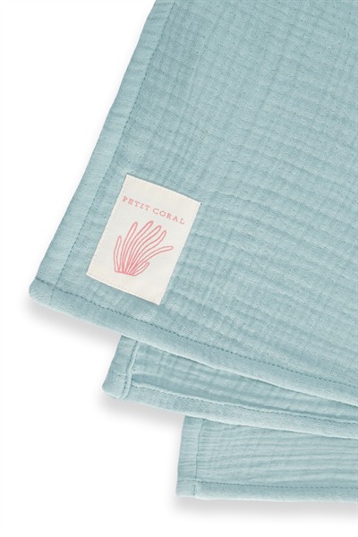 Turkuaz Müslin Battaniye