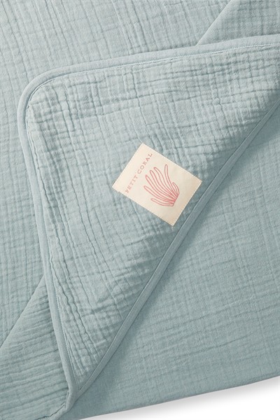 Turkuaz Müslin Bebek Havlu