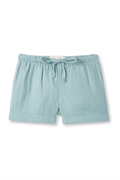 Turkuaz Müslin Şort