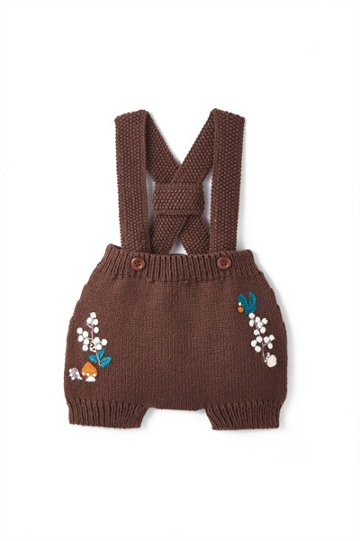 Askılı Örme Şort