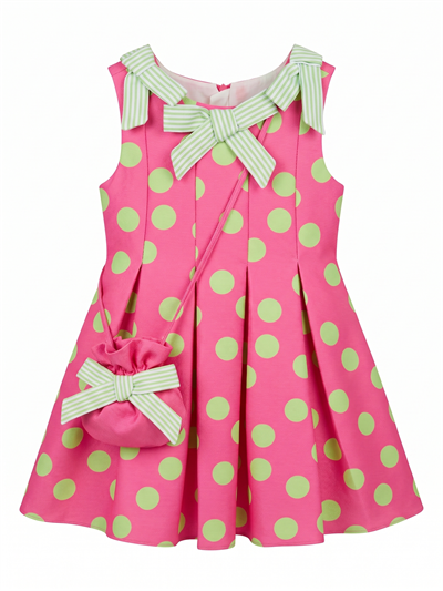 Candy Dot Bow Elbise