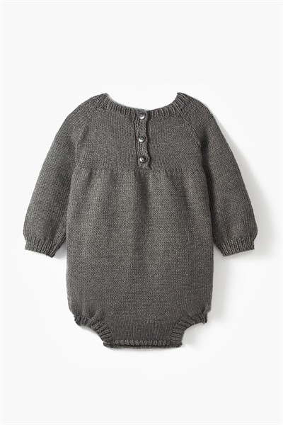 İşlemeli El Örgüsü Romper