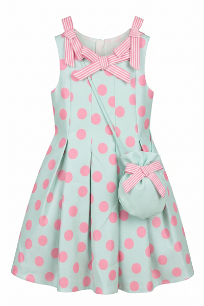 Minty Dot Elbise