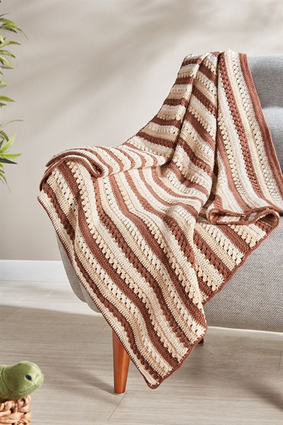 Pamuklu El Örgüsü Battaniye