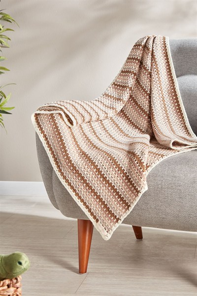 Pamuklu El Örgüsü Battaniye