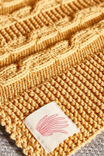 Pamuklu El Örgüsü Battaniye