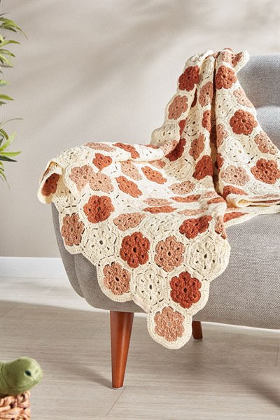 Pamuklu El Örgüsü Battaniye