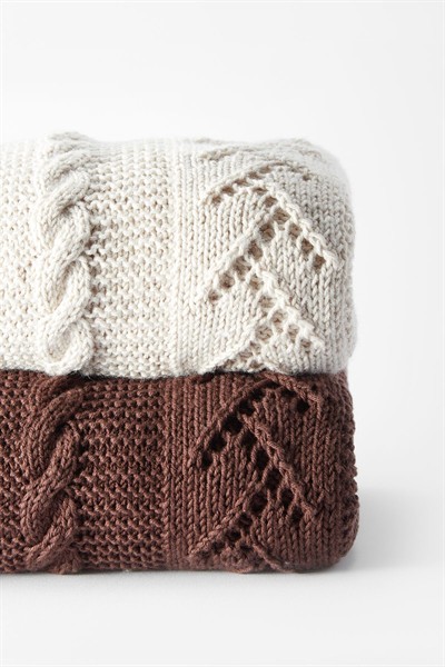 Pamuklu El Örgüsü Battaniye