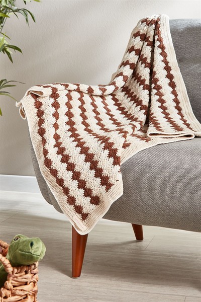 Pamuklu El Örgüsü Battaniye