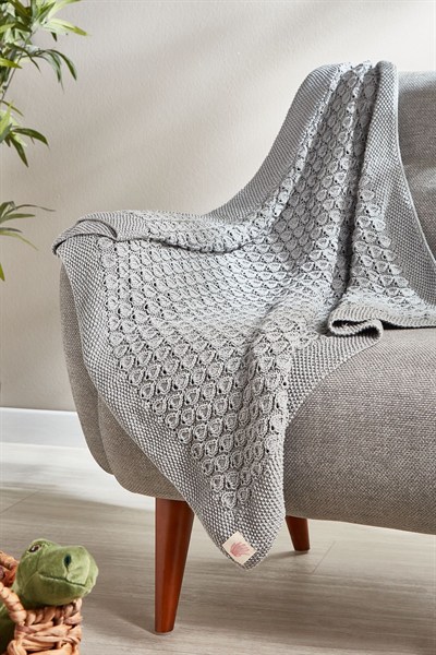 Pamuklu El Örgüsü Battaniye