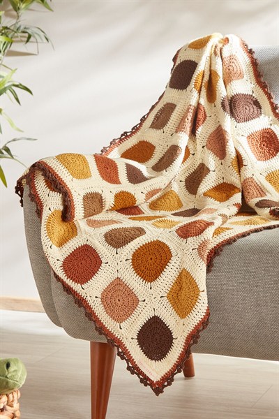 Pamuklu El Örgüsü Battaniye