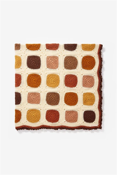 Pamuklu El Örgüsü Battaniye