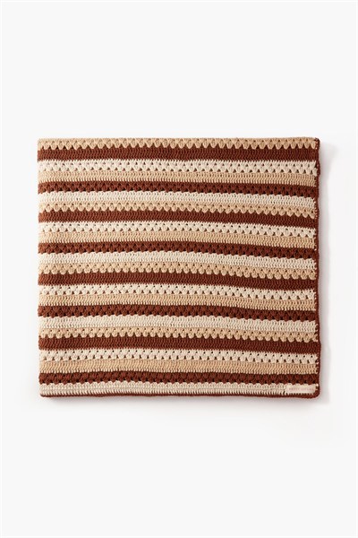 Pamuklu El Örgüsü Battaniye