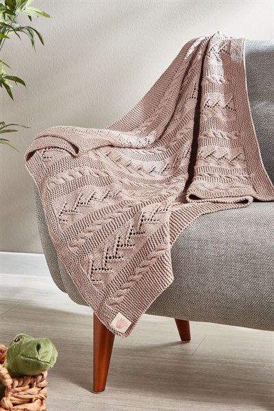 Pamuklu El Örgüsü Battaniye