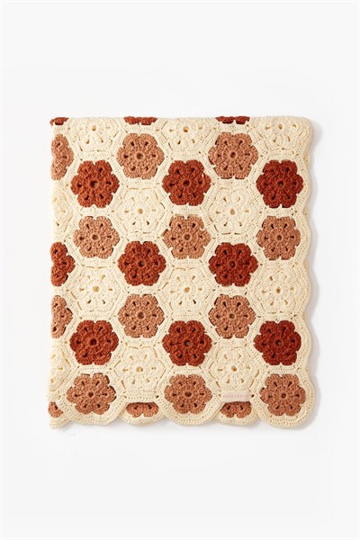 Pamuklu El Örgüsü Battaniye