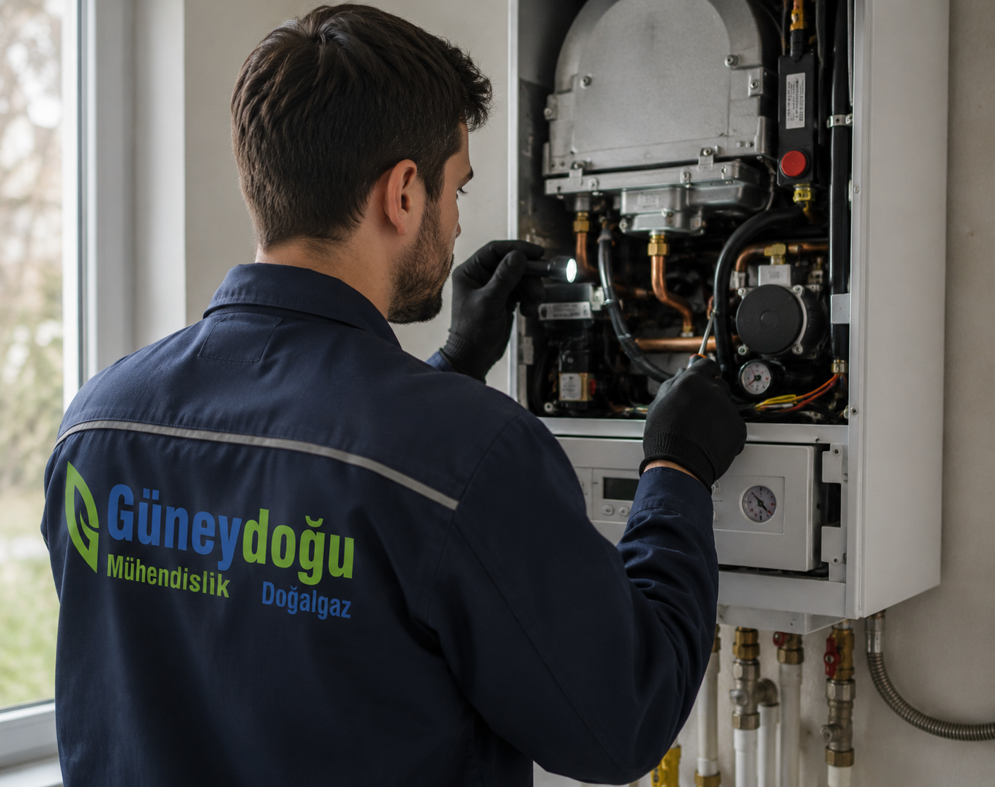 Bosch kombi dijital kontrol paneli yakın çekim