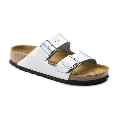 BIRKENSTOCK ARIZONA BF METALLIC ÇİFT BANTLI GÜMÜŞ KADIN TERLİK 1012283