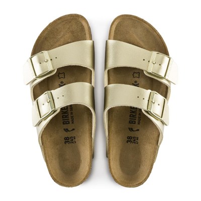 BIRKENSTOCK ARIZONA BF METALLIC ÇİFT BANTLI GOLD KADIN TERLİK 1016111