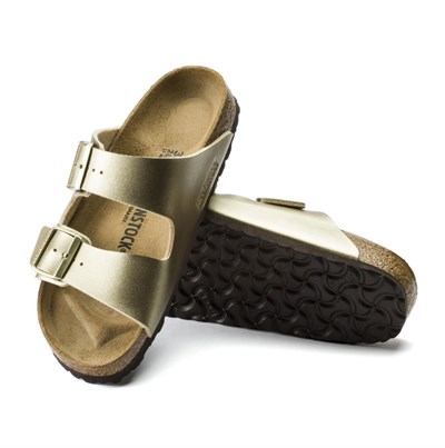BIRKENSTOCK ARIZONA BF METALLIC ÇİFT BANTLI GOLD KADIN TERLİK 1016111