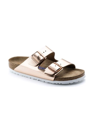 BIRKENSTOCK ARIZONA SOFT FOOTBED METALLIC COPPER ARIZONA BAKIR TERLİK 0952091