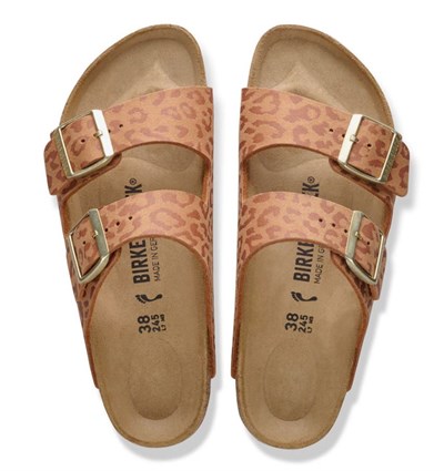 BIRKENSTOCK ARIZONA SYN LEOPARD ÇİFT BANTLI KADIN TERLİK 1031926