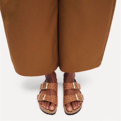 BIRKENSTOCK ARIZONA SYN LEOPARD ÇİFT BANTLI KADIN TERLİK 1031926