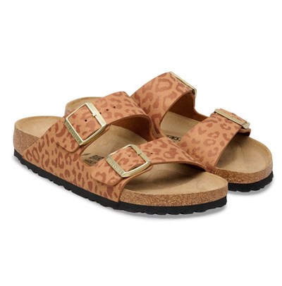 BIRKENSTOCK ARIZONA SYN LEOPARD ÇİFT BANTLI KADIN TERLİK 1031926