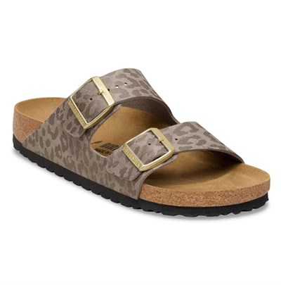BIRKENSTOCK ARIZONA SYN LEOPARD ÇİFT BANTLI KADIN TERLİK 1031941