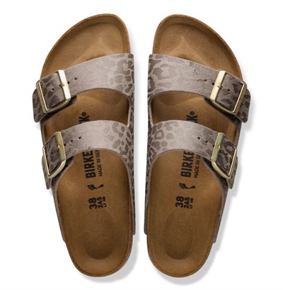 BIRKENSTOCK ARIZONA SYN LEOPARD ÇİFT BANTLI KADIN TERLİK 1031941