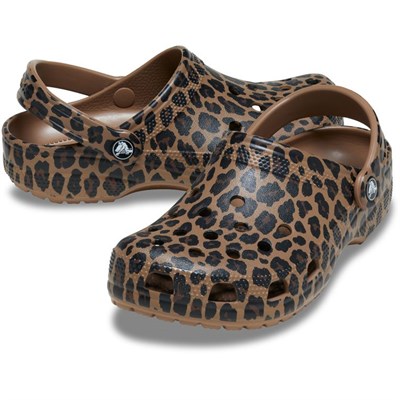 CROCS CLASSIC ANIMAL CLOG LEOPAR KADIN TERLİK 211800